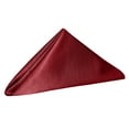 thumbnail image 2 of Ultimate Textile (10 Dozen) Reversible Shantung Satin - Majestic 17 x 17-Inch Cloth Napkins - for Weddings, Home Parties and Special Event use, Holiday Red, 2 of 4