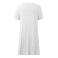thumbnail image 5 of OSOLU Solid Color Women Casual Short Sleeve V-Neck T-Shirt Tshirts Tee Tops Relaxed Fit Dailywear, 5 of 5