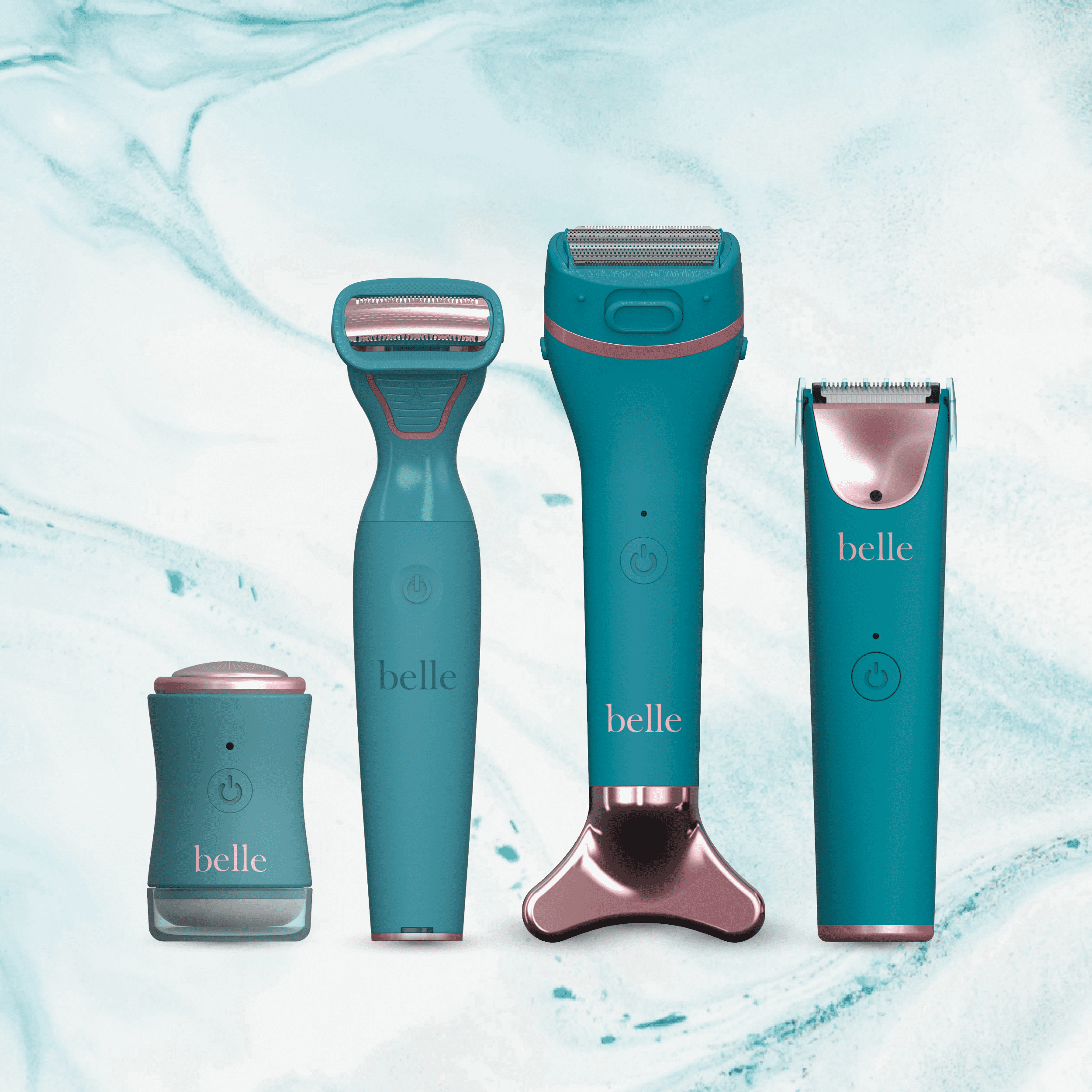Belle Women's Electric Facial Shaver, Rechargeable, Rose