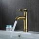 thumbnail image 1 of Grifo de lavabo retro de latón con una sola manija Grifo de lavabo de cobre antiguo, 1 of 4