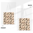 thumbnail image 3 of DouZhe Reusable Grocery Bags, Modern Animal Print Black Yellow Lightweight Polyester Canvas Cloth Tote Bag for Travle Gym Shopping School, 15" x 16", 3 of 7