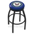 thumbnail image 3 of Holland Bar Stool L8B2B25Army 25 inch Black Wrinkle U. S.  Army Swivel Bar Stool With Accent Ring, 3 of 7