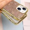 thumbnail image 5 of Compatible with Cute iPhone 13 Bling Diamond Case Glitter for Women 3D Rhinestone Crystal Shiny Sparkly Protective Cover with Electroplate Plating Bumper Luxury Fashion Case Rose Gold, 5 of 14