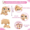 thumbnail image 5 of Minilps Pet Toy Dachshund #909 with Collar Bowknot Accessories,Collectible Mini Toy Figurines, 5 of 9