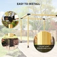 thumbnail image 4 of Outsunny DIY Pergola Kit, Pergola Brackets with 3-Way & 4-Way Corner Brackets and Post Base for 4"x4" (Actual 3.6"x3.6") Lumber, 8 PCS, 4 of 9