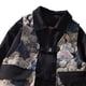 thumbnail image 4 of Chaqueta 2 en 1 Patrones de oso Cuello vuelto Cremallera Cierre de hebilla Abrigo informal para mujeres Hombres Negro L, 4 of 8
