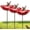 3pc, variant on Metal Flower Garden Stakes Bird Bath, Handmade Metal Flower Stake, Bird Bath for Garden Lawn Yard Decor, Outdoor Art Ornament,1pcs