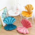 thumbnail image 2 of Cojín de terciopelo de lujo para asiento de Silla, cojín de respaldo de concha de estilo artístico, rosa azul, Princesa, concha de mar, decoración de almohada para el hogar, 2 of 5