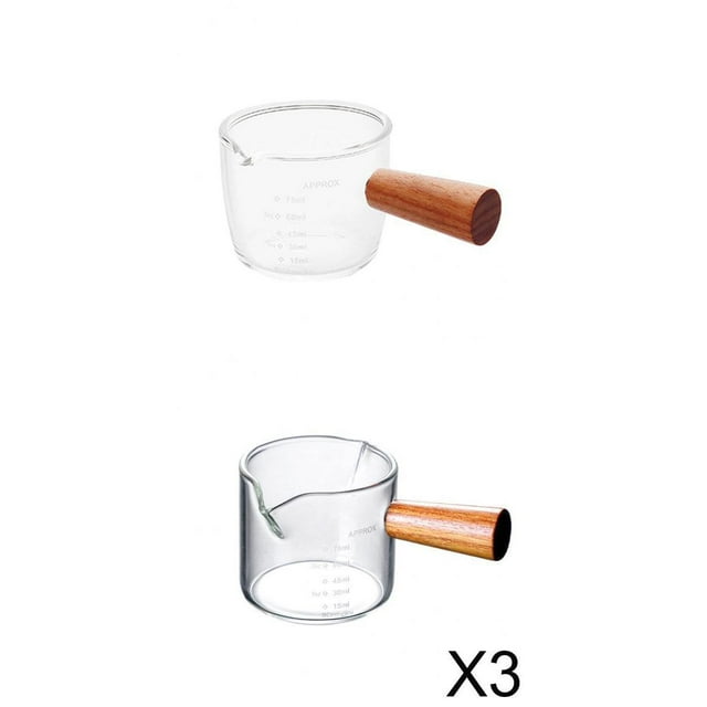 2x Taza medidora BLESIY Tazas medidoras de vidrio resistente al calor
