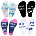 thumbnail image 4 of Prettyui Middle Tube Socks Letter Printed Elastic Breathable Cotton Blend Casual Style, 4 of 6
