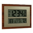 W86111BHG La Crosse Technology Atomic Digital Wall Clock Moon Phase