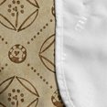 thumbnail image 4 of Geometric Microwave Oven Cover, Retro Diamond Shape Pattern with Dotted Lines Circles and Abstract Flowers, Water Resistant Organizer with Pockets Kitchen, 36" x 12", Caramel and Beige, by Ambesonne, 4 of 4