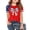 #A02-Red, variant on Girls 4th Of July T-Shirts 10-12 Red White Blue Bow Print Patriotic Shirts Raglan Short Sleeve Crewneck Shirts Memorial Independent Day Tees
