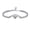Silver, variant on Adjustable Cremation Jewelry Heart Urn Bracelet for Ashes Stainless Steel Ashes Bracelet Bangles Keepsake Memorial Jewelry Ash Holder for Women Men