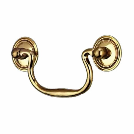 - Bright Solid Brass Classic Bail Pull 3 3/4