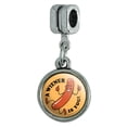 thumbnail image 1 of A Wiener Winner Is You Hot Dog Funny Humor Italian European Style Bracelet Charm Bead, 1 of 5