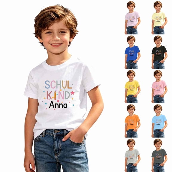 TGPMGRZ Toddler Kids T-Shirts Short Sleeve Shirt Graphic Tee for 100 Days of School