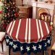 thumbnail image 5 of CaiYueKe 4th of July Tablecloth 60 Inch Round Patriotic Stars Table Cloth American Independence Day Memorial Day Table Cover for Kitchen Party Dining Picnic Indoor Outdoor Decor, 5 of 7