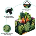 thumbnail image 3 of Tropical Plants Large Capacity Reusable Toy, Picnic, and Storage Basket - Foldable Oxford Cloth Material for Ultimate Convenience, 3 of 7