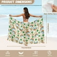 thumbnail image 6 of FKELYI Sarong Cover Up for Women Swimwear Cover-Up St.Patrick's Day Rainbow Shamrock Leaf Print Beach Coverup Soft Swimsuit Pareo Chiffon Fabric Long Beach Wraps for Lady Summer, 6 of 6