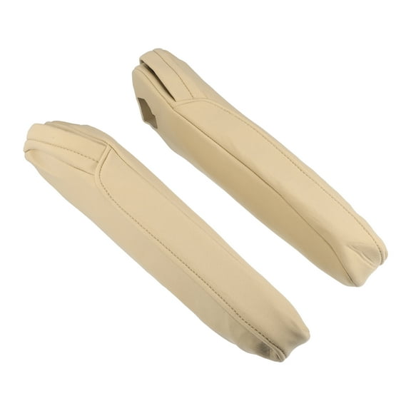 Unique Bargains 1 Pair Car Armrest Covers Fold Down Armrest Seats Decor Covers for Honda Odyssey 2012-2017 Light Brown