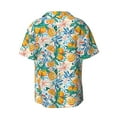 thumbnail image 2 of Sigee Colorful Fruits Print Men's Shirts Casual Button Down Short Sleeve Summer Beach Shirt Hawaiian Vacation Shirts Tee Shirt-Small, 2 of 7