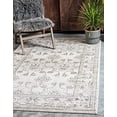 thumbnail image 2 of Unique Loom La Jolla Rustic Border Area Rug 10' x 13' Rectangle Ivory/Brown, 2 of 9