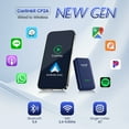 thumbnail image 2 of (NEW GEN)CarlinKit CP2A-T Wireless CarPlay & Android Auto Adapter, 5.8GHz Fast Connection,Plug and Play for Factory Wired CarPlay Cars, with Bluetooth 5.4, USB-C/USB-A Cables,Dark Blue, 2 of 6