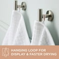 thumbnail image 4 of TOWN & COUNTRY EVERYDAY 4-Piece Textured Windowpane Bath Towel Set, 30"x58", 100% Cotton, Plush & Absorbent 550GSM, White, 4 of 8