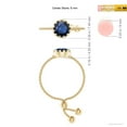 thumbnail image 4 of Angara Natural 1 Ct. Blue Sapphire Solitaire Ring in 14K Yellow Gold for Women (Ring Size: 12), 4 of 9