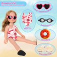 thumbnail image 3 of Ropa y accesorios de muñecas MSYO para playa de verano para muñecas de 18 pulgadas, 3 of 5