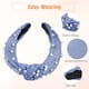 thumbnail image 4 of Diadema de perlas anudadas Unique Bargains estilo Casual para mujeres azul, 4 of 7