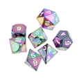 thumbnail image 2 of 7 piezas de dados poliédricos de metal D4-D20 para accesorios de juegos de de mazmorras y dragones y taza de dados n.  degree 5, 2 of 9