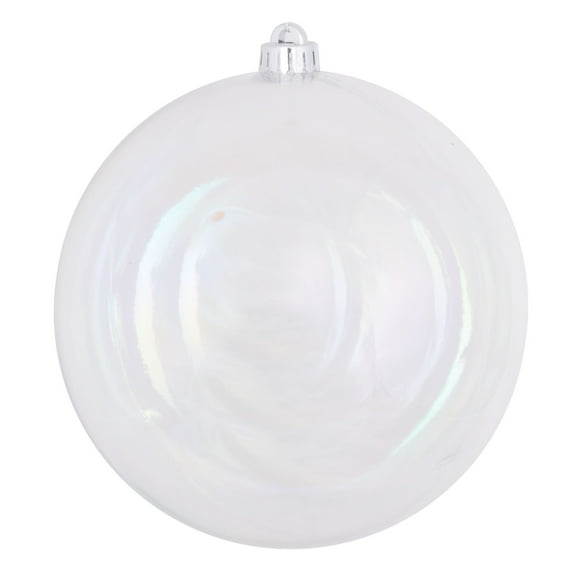 Vickerman 12" Clear iridescent Ball Ornament