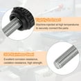 thumbnail image 4 of Uxcell 10 Pieces Knurled Clamping Knobs M5 x 8mm Metric Thread 304 Stainless Steel 13mm Matte Head Thumb Screws Black, 4 of 6