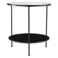thumbnail image 3 of SEI Furniture Risa Round Glass Top End Table in Chrome, 3 of 11