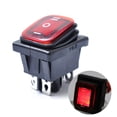 thumbnail image 1 of MasteelfCA Rocker Toggle Switch On-Off-On 6 12V DC Car Boat Automobiles Waterproof LED Latching Switches (Red Light), 1 of 7