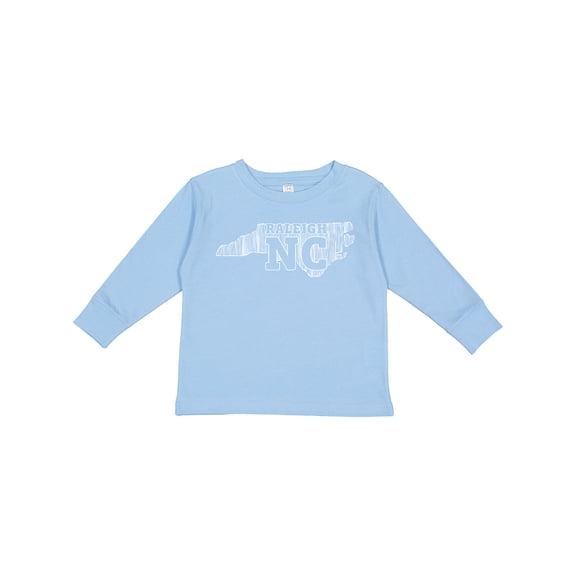 Inktastic Raleigh North Carolina Boys or Girls Long Sleeve Toddler T-Shirt