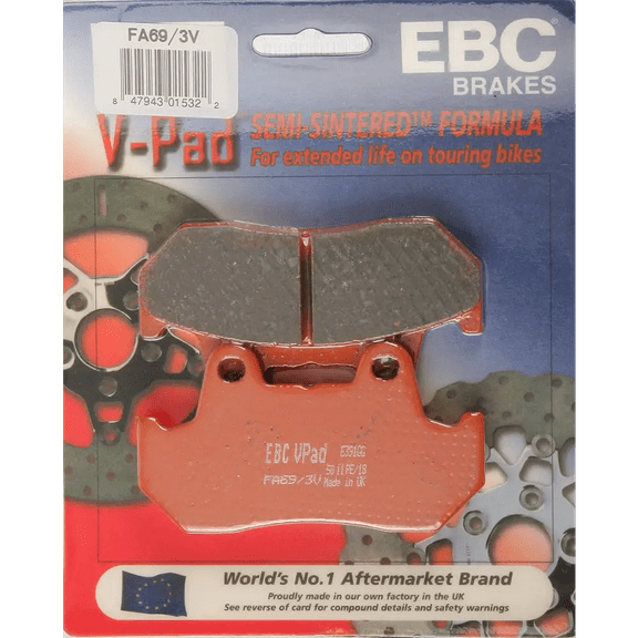EBC Brake Pads Semi-Sintered FA69/3V Cruiser