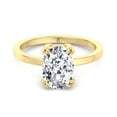 thumbnail image 2 of Monaco - Moissanite Elongated Cushion Cut Solitaire Lab Diamond Engagement Ring, 2 of 4