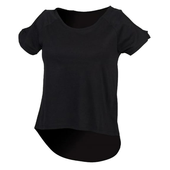 SF Womens Plain Short Sleeve T-Shirt With Drop Detail