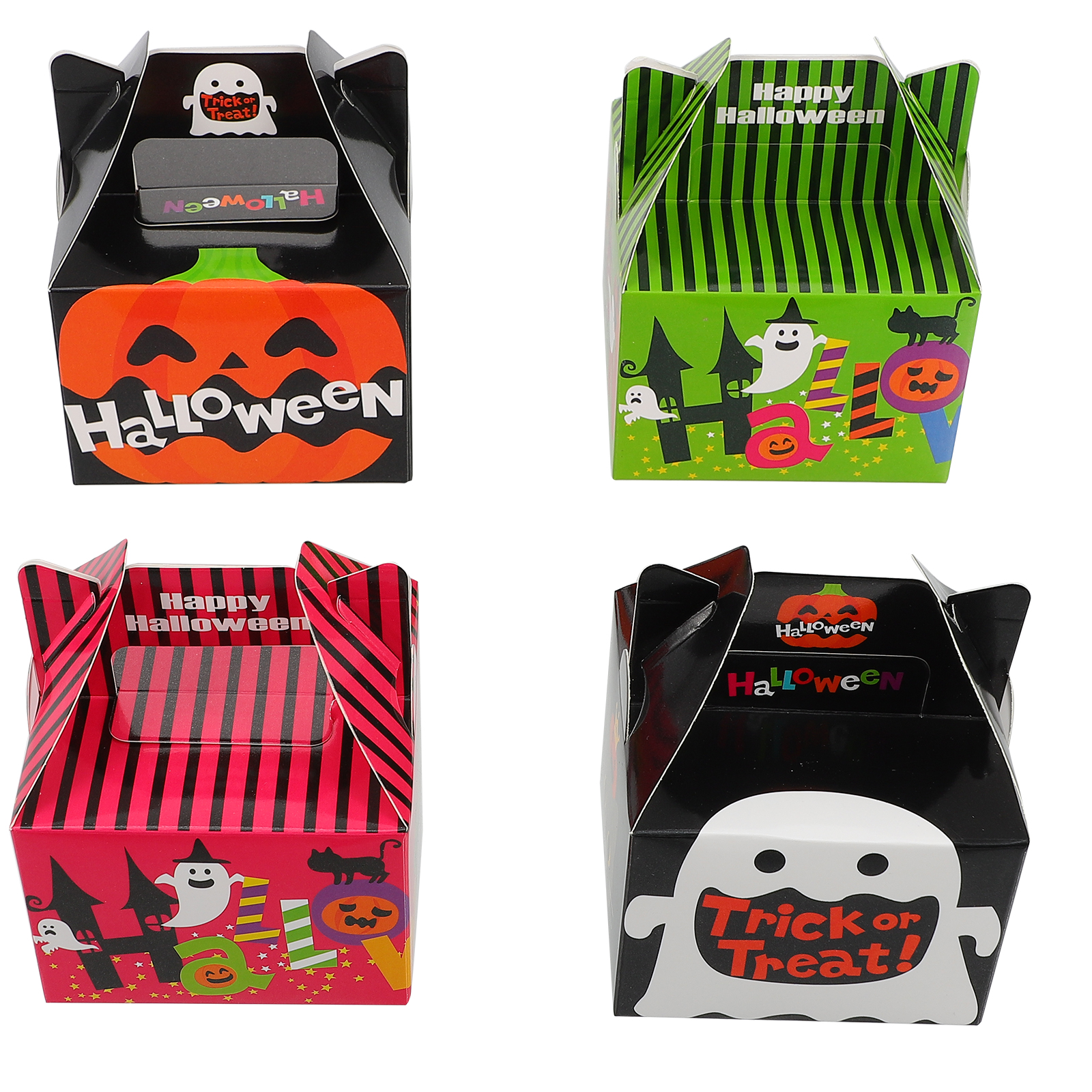 TINKSKY 48pcs Halloween Candy Boxes Funny Storage Wrapping Bags