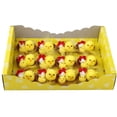 thumbnail image 5 of Bouanq 12Pcs Small Easter Chenille Chicks Fuzzy Mini Chicks Set Stuffed Plush Chick Doll Toys with Easter Rattan Nest Decor Easter Egg Hunt Bonnet Cake Decor On Clearance, 5 of 7