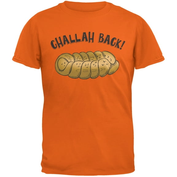 Challah Back Orange Adult T-Shirt - X-Large
