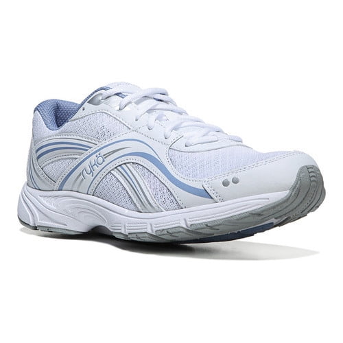 Ryka ryka women's spark walkingshoes, white/silver, 7.5 m us