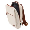 thumbnail image 3 of Beige 20-35L Waterproof Travel Backpack with USB Charging Port - Fits 16-Inch Laptop, Adjustable Shoulder Straps, Suitcase Strap, 180° Opening Main Compartment for College, Daily Commute & Trips,, 3 of 6