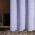 thumbnail image 2 of Cortinas opacas Deconovo con estampado de diamantes plateados, aislantes térmicos, con ojales, color morado claro/diamante, 132 cm de ancho x 137 cm de largo, para habitación infantil, 2 of 7