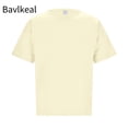 thumbnail image 2 of Bavlkeal Mens Athletic T-shirts Casual Crew Neck Pullover Short Sleeve Running Workout Shirt Beige M-5XL, 2 of 6