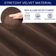 thumbnail image 4 of Subrtex Funda Sofá 2 Piezas Terciopelo Elástico con Funda de Cojín Separada (Chocolate, Sillón), 4 of 6