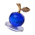 thumbnail image 1 of pitrice Crystal Apple Figurine Paperweight Ornament Home Decor Collectibles Gift Blue, 1 of 8